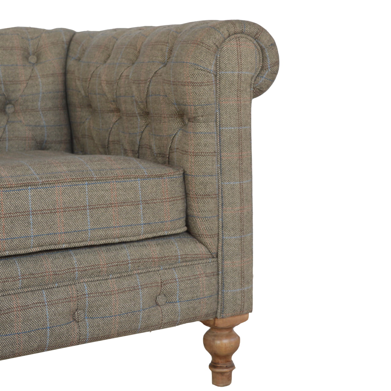 Tweed 2 Seat Chesterfield Sofa