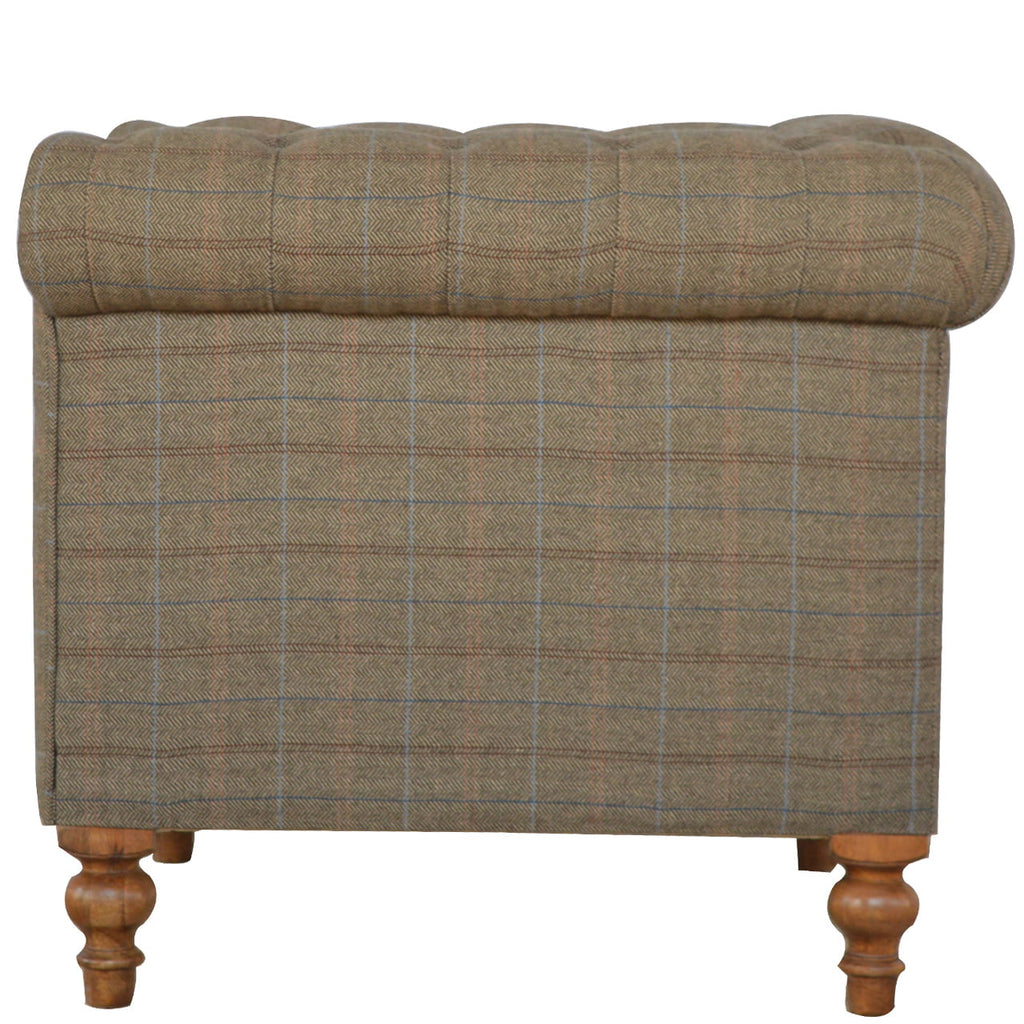 Tweed 2 Seat Chesterfield Sofa