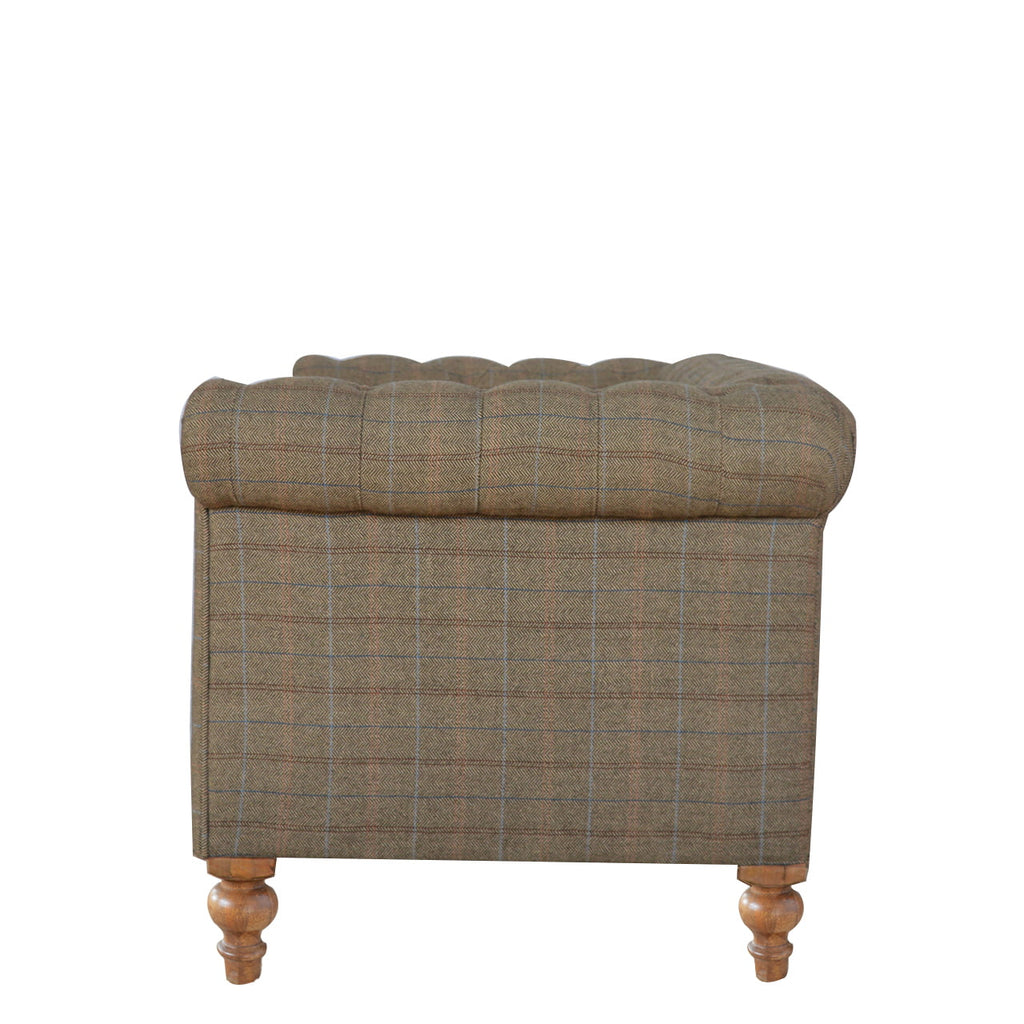 Tweed 2 Seat Chesterfield Sofa