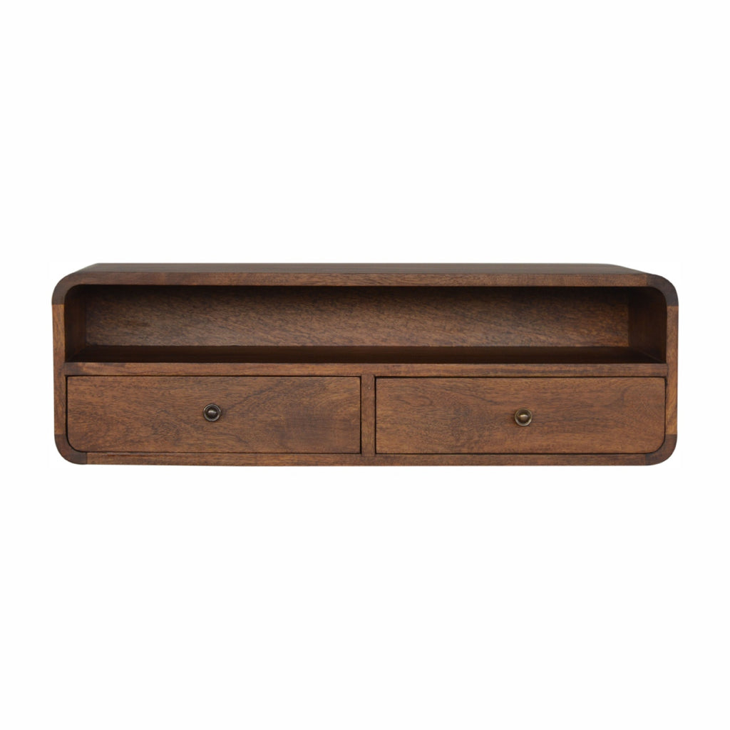 Floating Chestnut Open Console