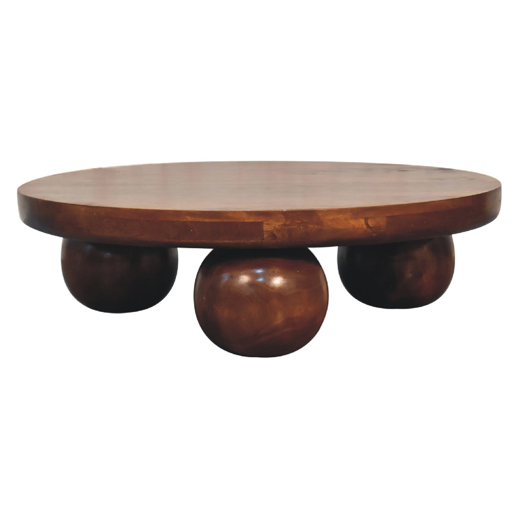Chestnut Coffee Ball Table