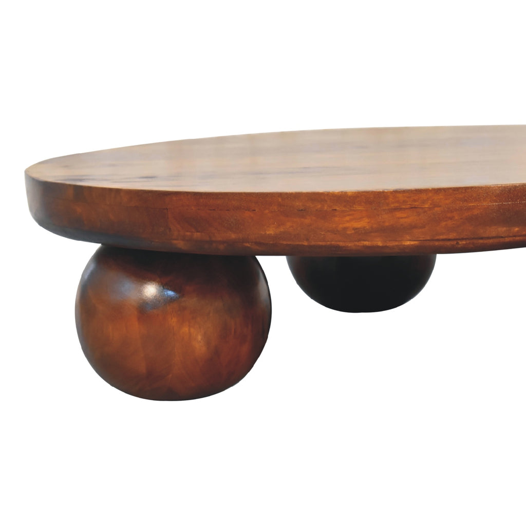 Chestnut Coffee Ball Table