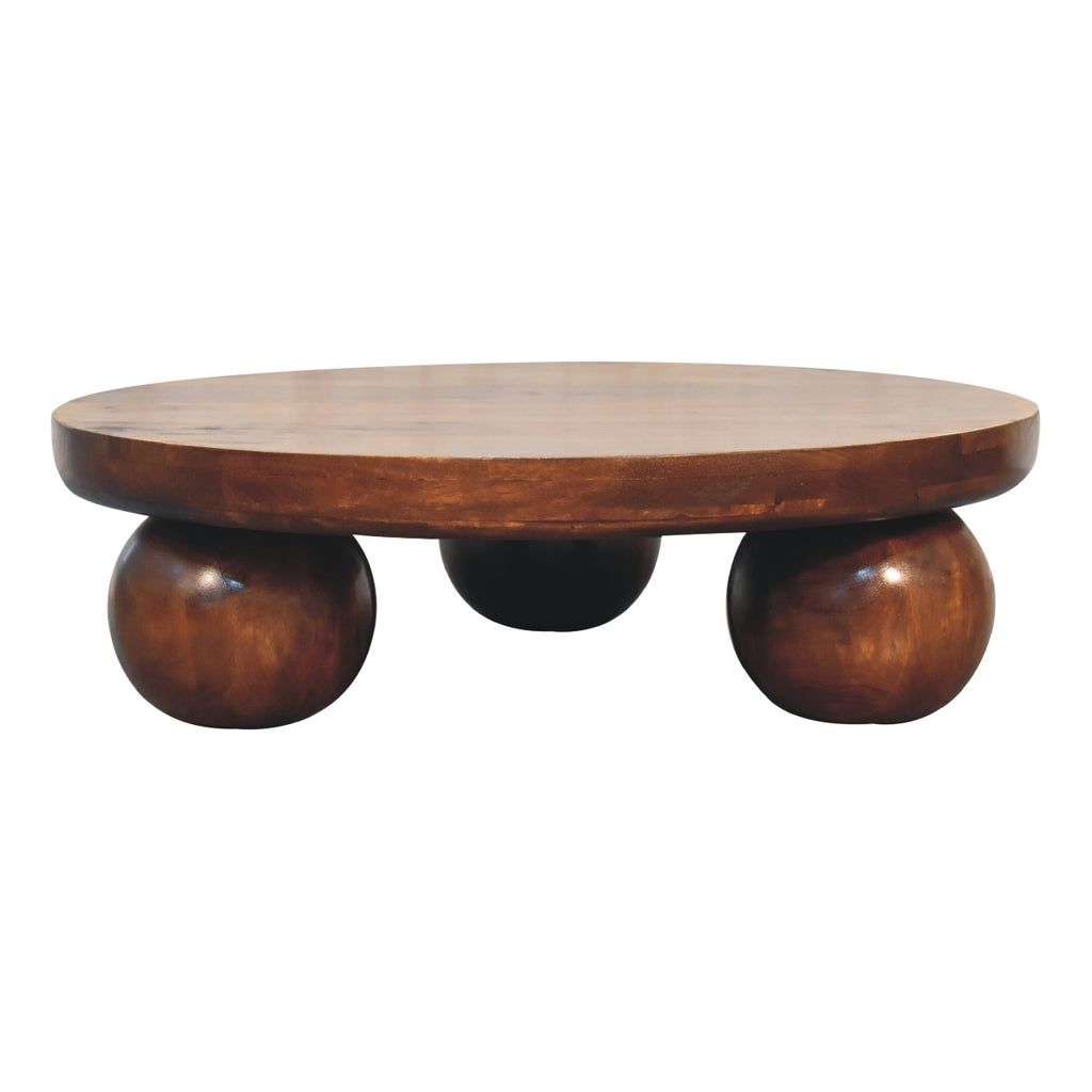 Chestnut Coffee Ball Table