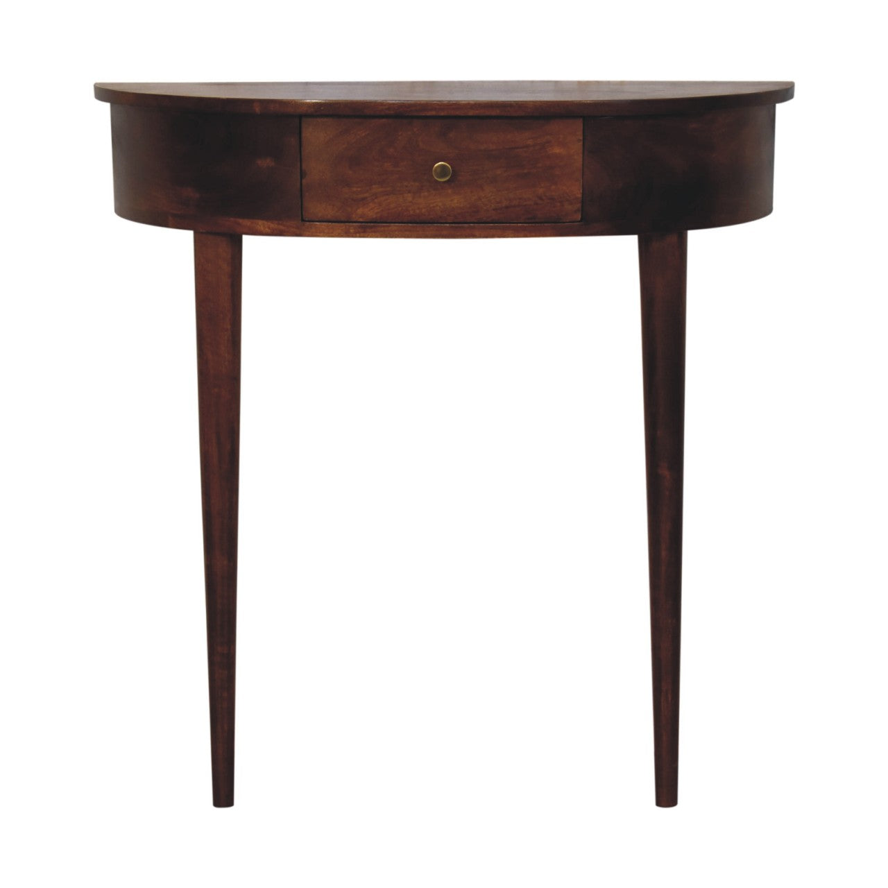 Backless Chestnut Console