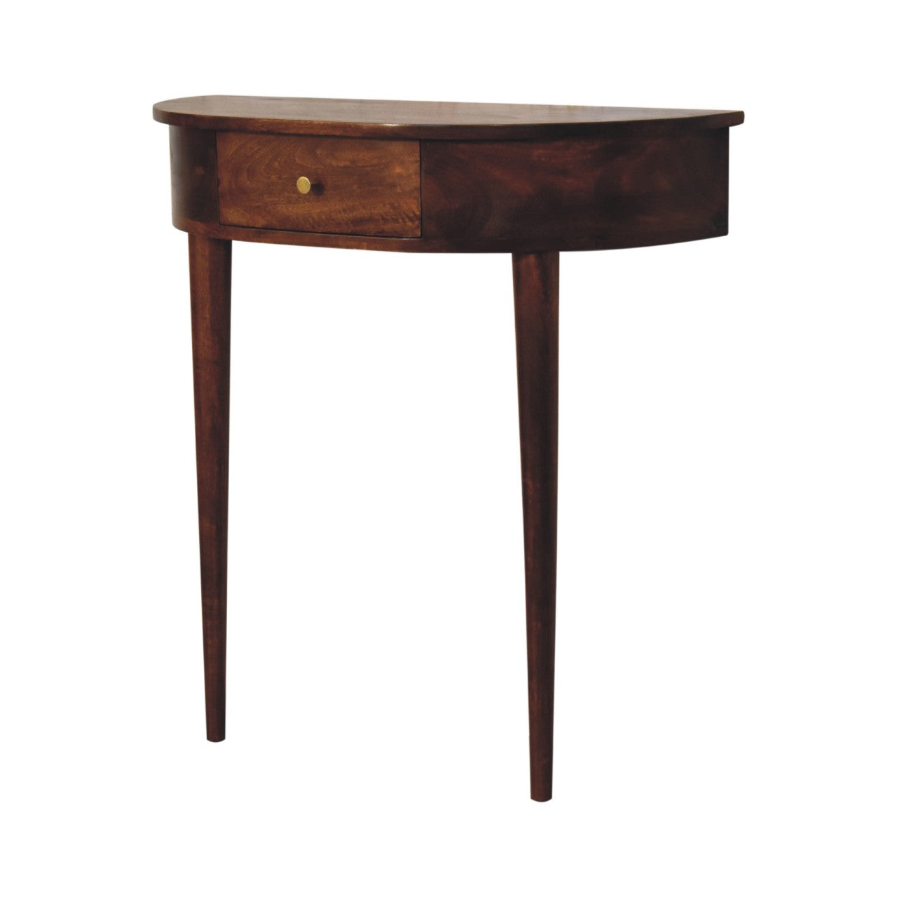 Backless Chestnut Console