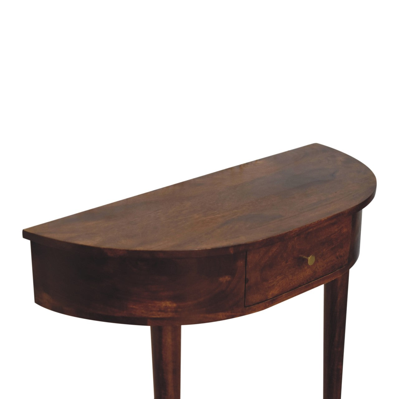 Backless Chestnut Console