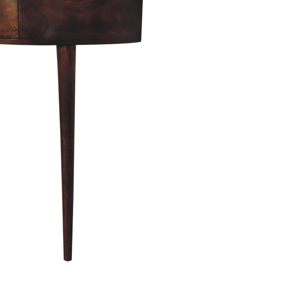 Backless Chestnut Console
