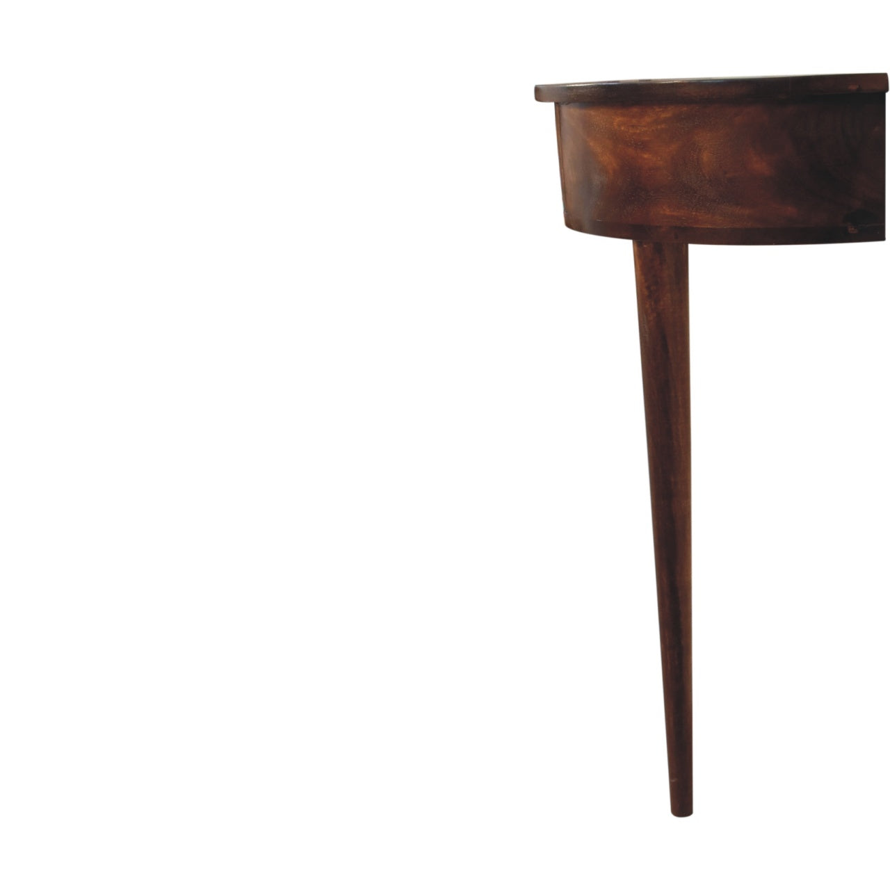 Backless Chestnut Console