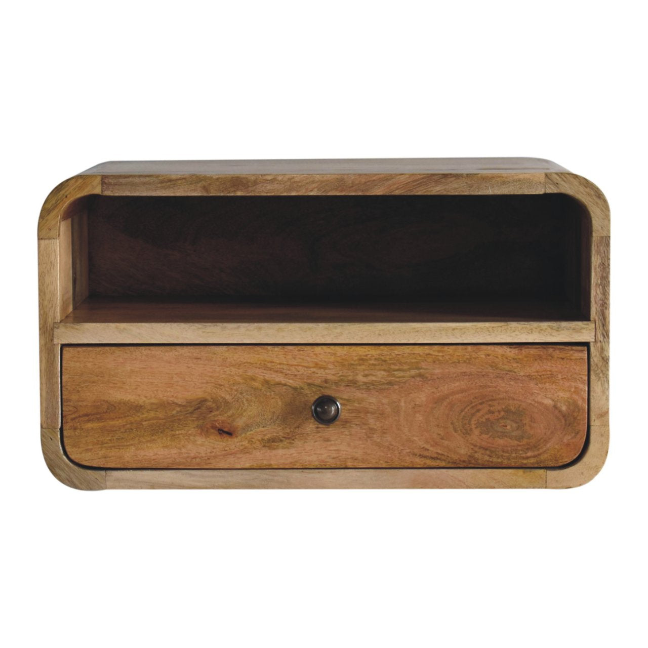 Large Oak-ish Floating Bedside