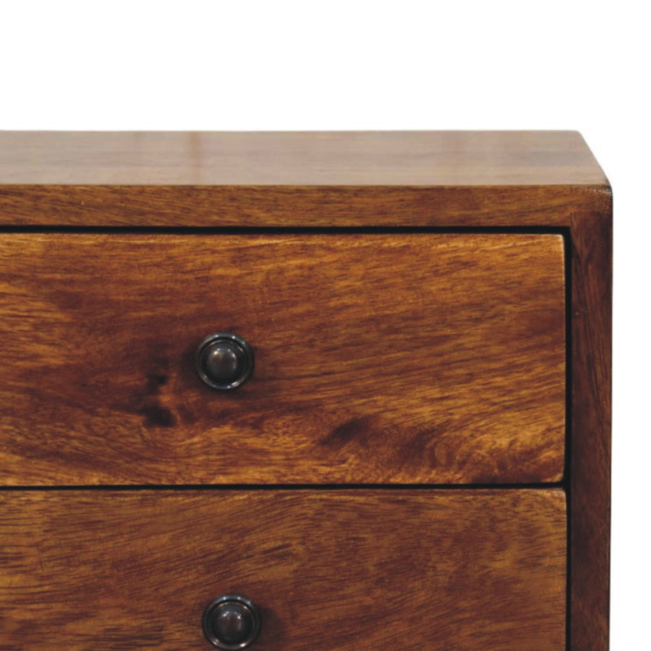Solis 2-Drawer Chestnut Floating Bedside