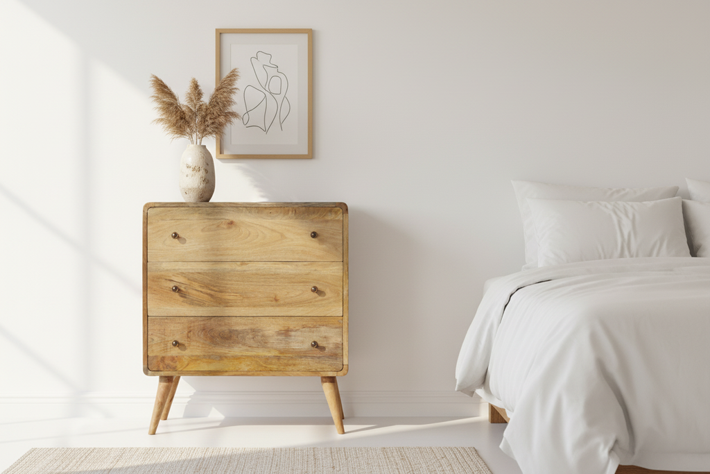 Curved Oak-ish Chest Lifestyle Image 2